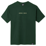 Mr Key & Greenwood Sharps - Green & Gold T Shirt // Green