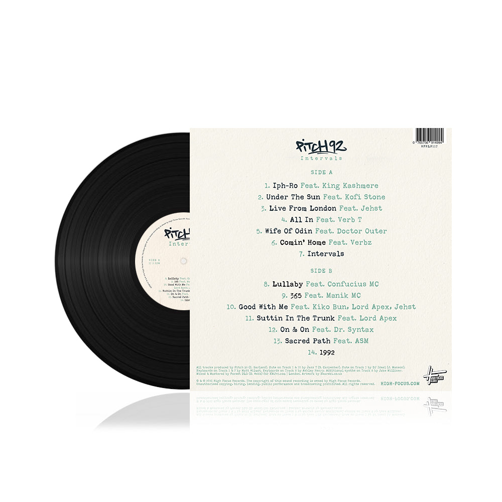 Pitch 92 - Intervals (FIRST PRESSING - SUPER LIMITED EDITION BLACK VINYL)