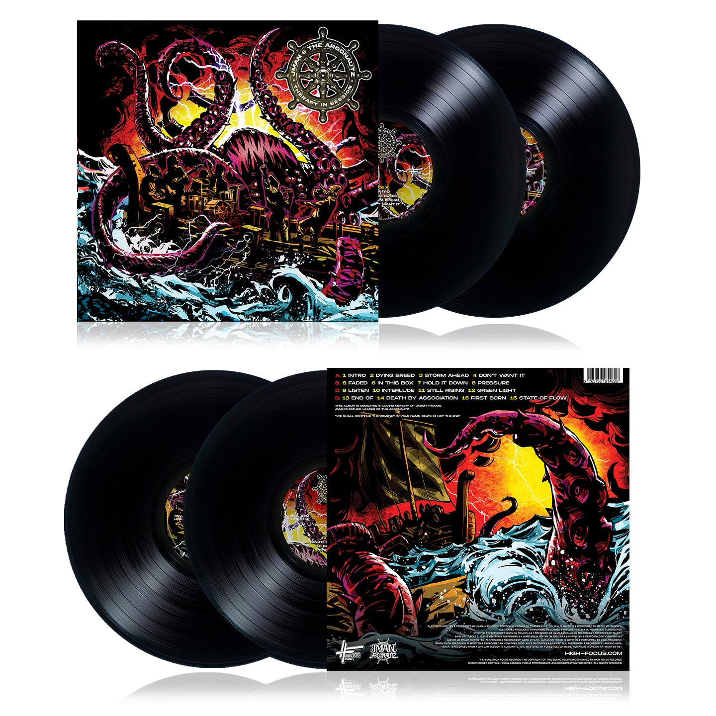 Jman & The Argonautz - Therapy In Session (LIMITED EDITION 2 x 12" BLACK VINYL)