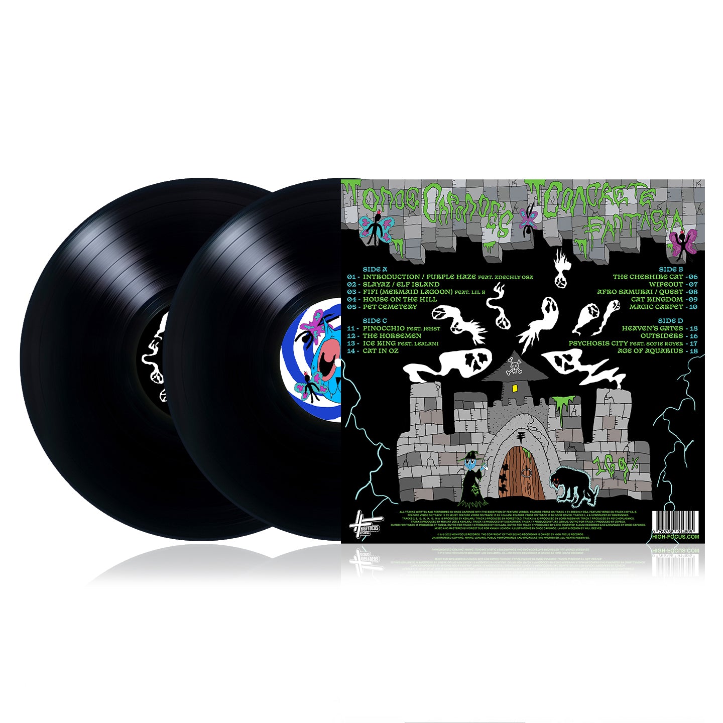 Onoe Caponoe - Concrete Fantasia (LIMITED EDITION 2 x 12" BLACK VINYL)