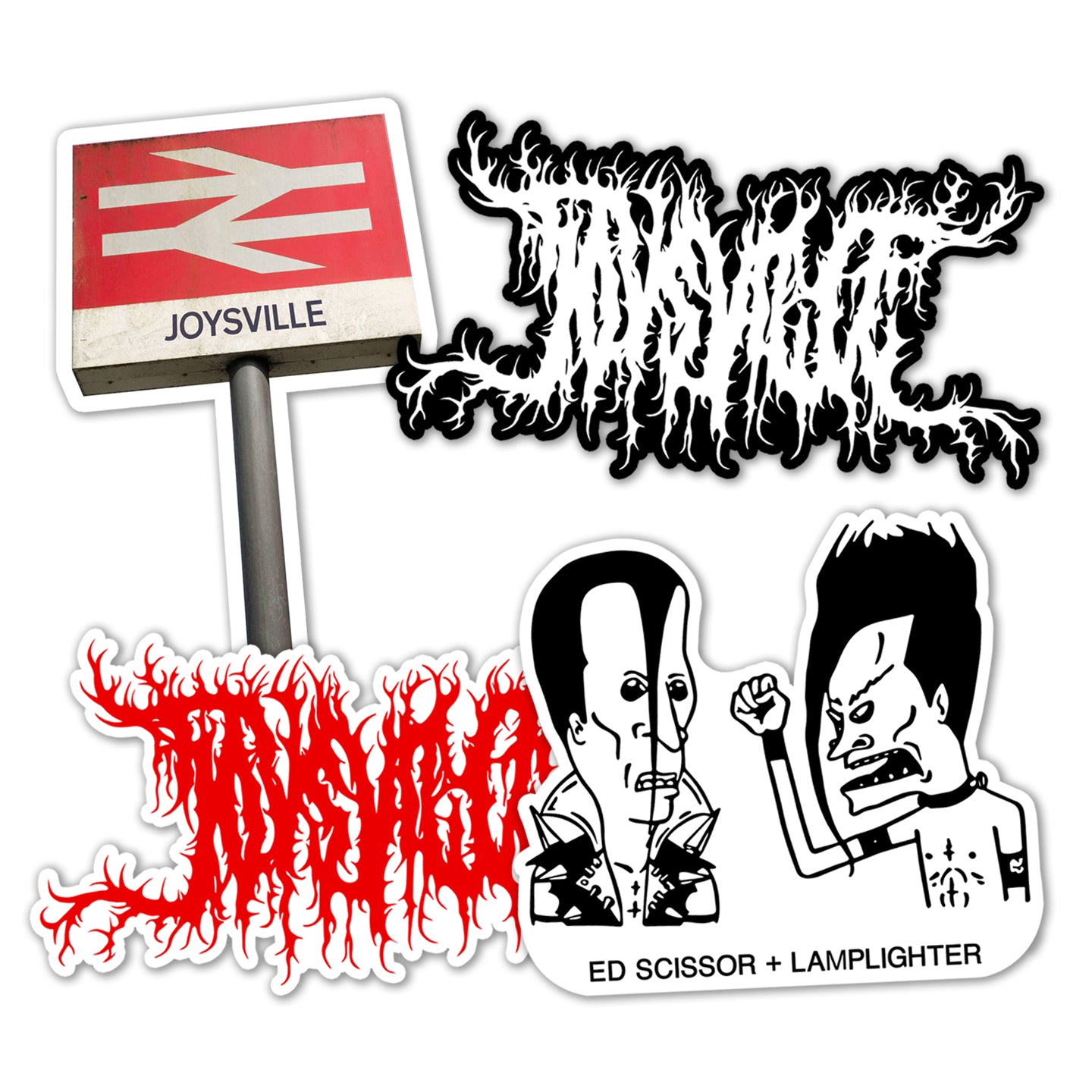 Ed Scissor + Lamplighter - JOYSVILLE Sticker Pack