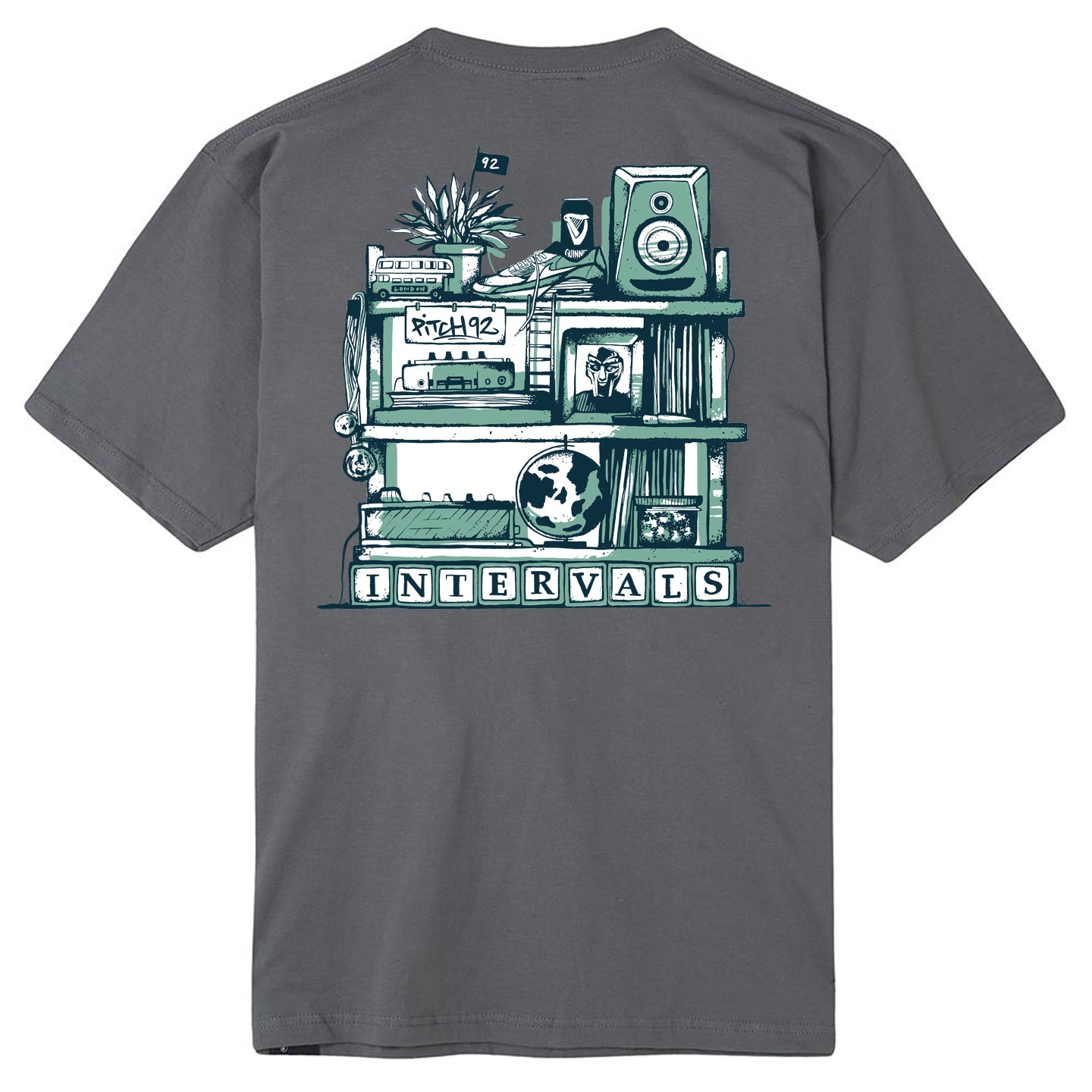 Pitch 92 - Intervals Tshirt // Grey