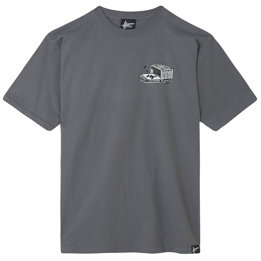 High Focus - Crate Diggers T Shirt // Slate Grey