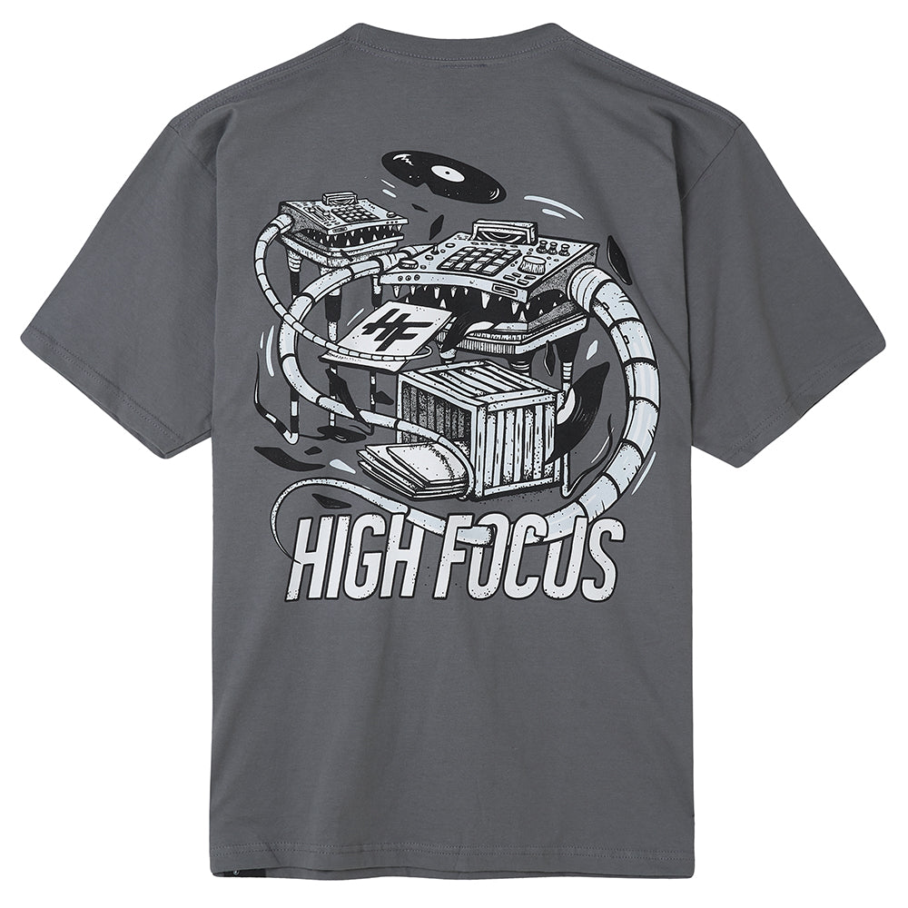 High Focus - Crate Diggers T Shirt // Slate Grey
