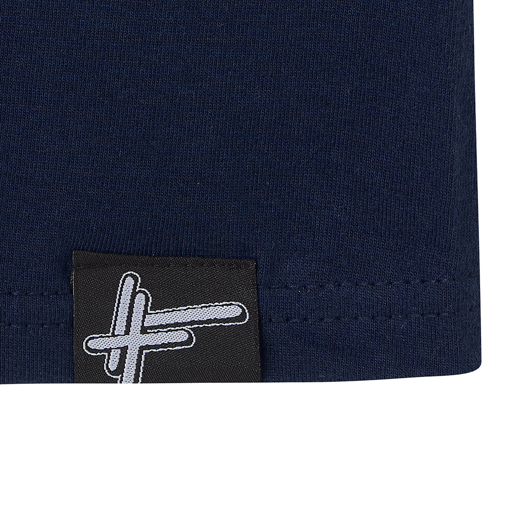 High Focus - Script T Shirt // Navy