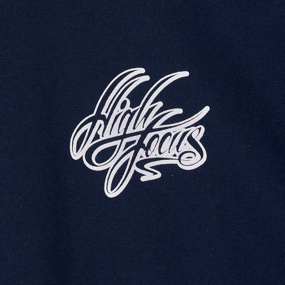 High Focus - Script T Shirt // Navy