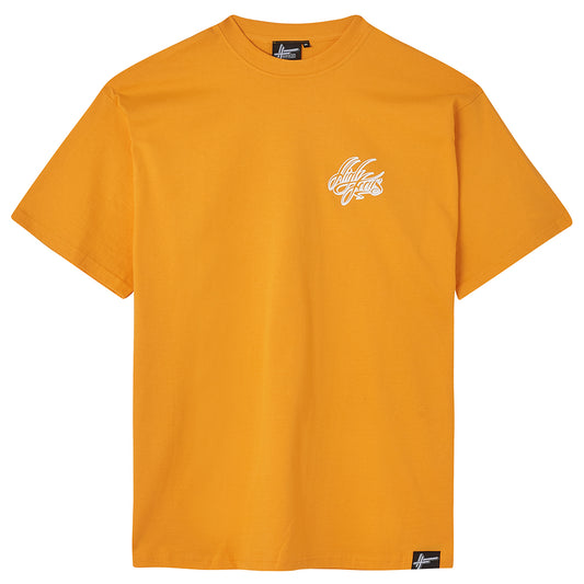 High Focus - Script T Shirt // Yellow