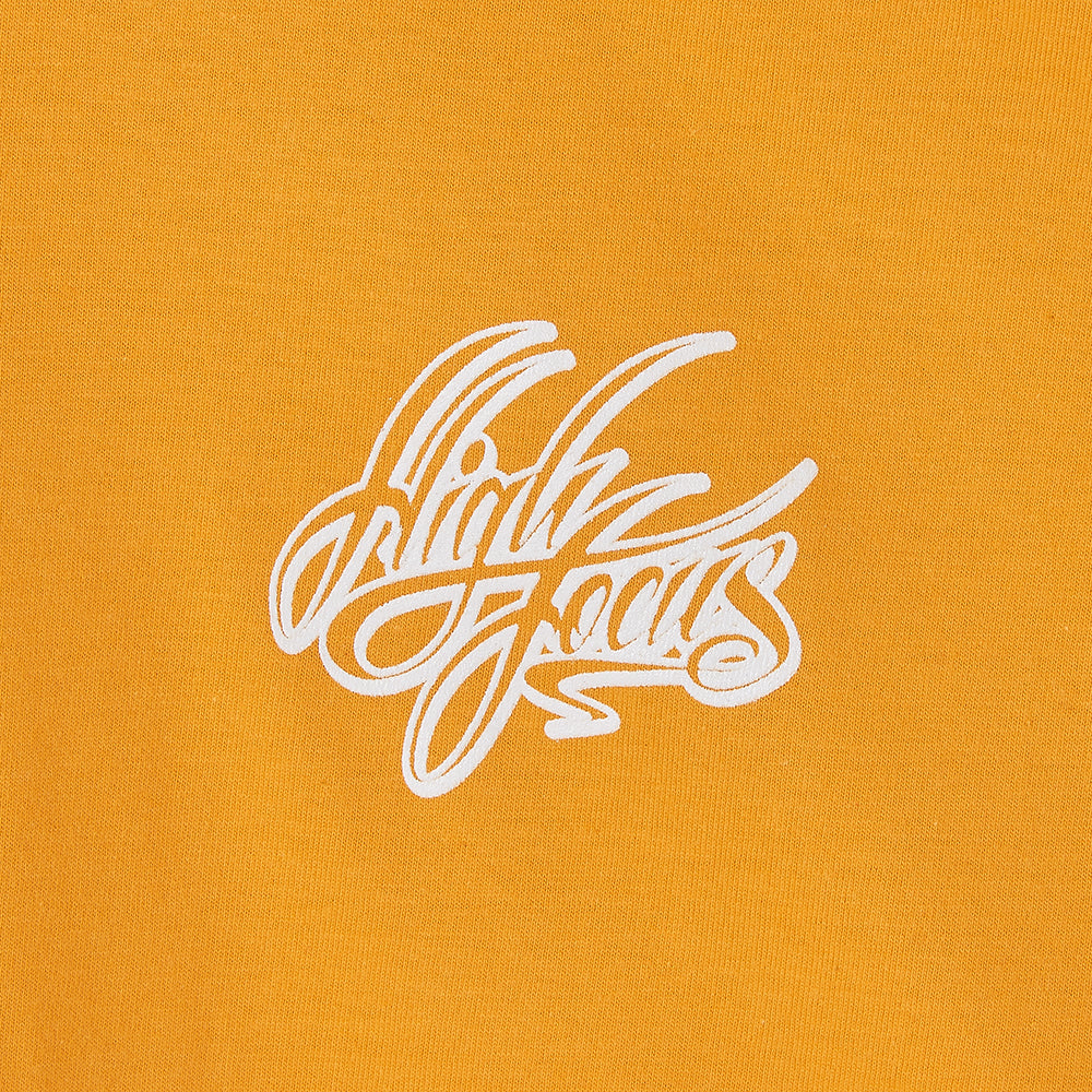 High Focus - Script T Shirt // Yellow