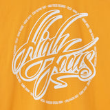 High Focus - Script T Shirt // Yellow