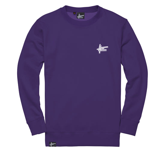 High Focus Classic Logo Jumper // Purple