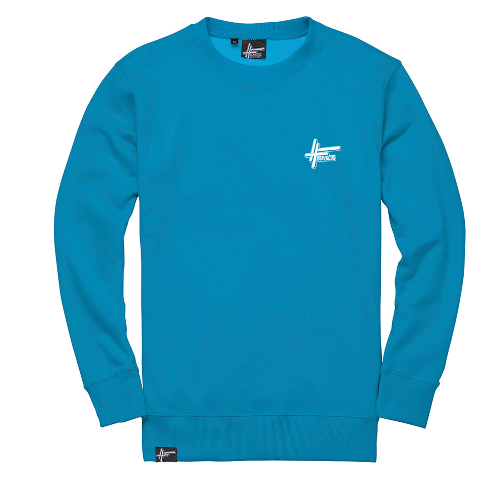 High Focus Classic Logo Jumper // Turquoise