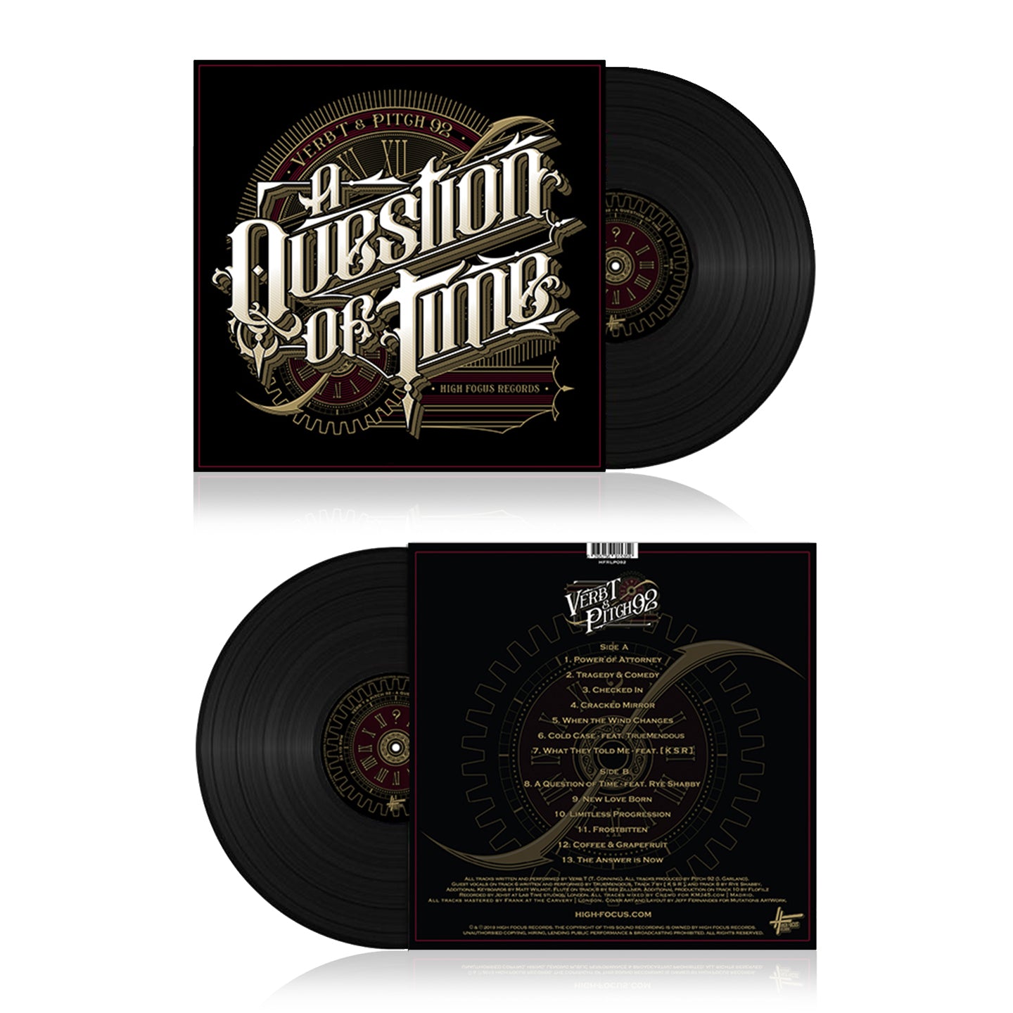 Verb T & Pitch 92 - A Question Of Time (LIMITED EDITION 12" VINYL)