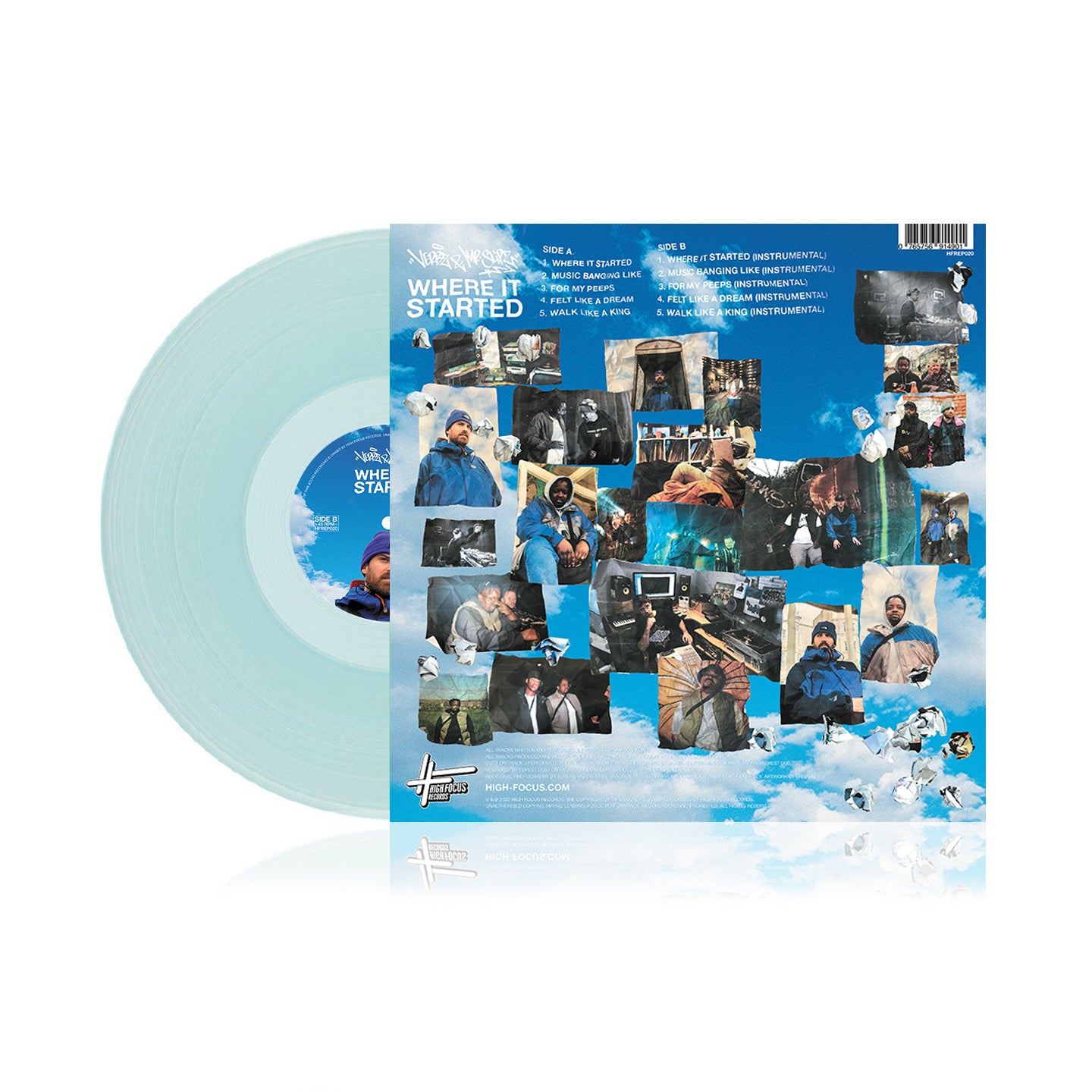 Verbz & Mr Slipz - Where It Started (LIMITED EDITION BABY BLUE 12" EP)