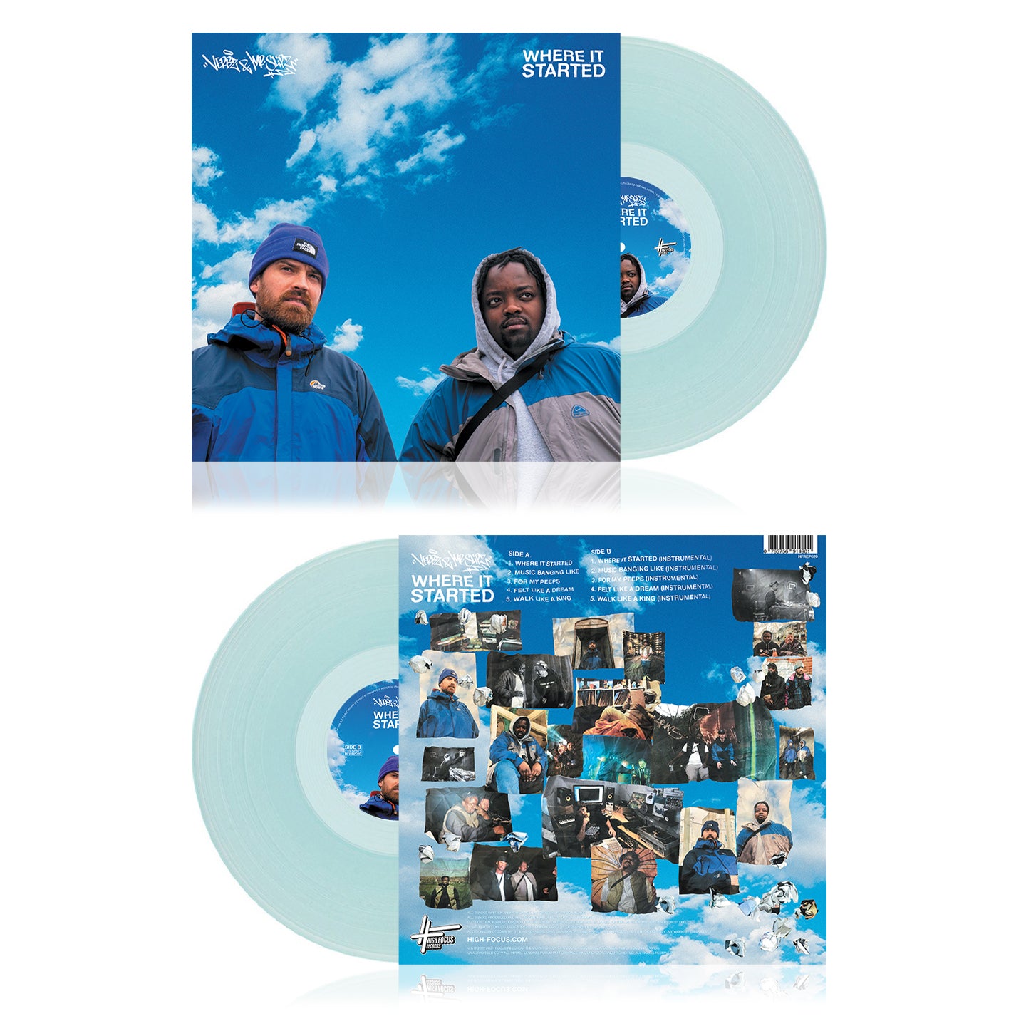 Verbz & Mr Slipz - Where It Started (LIMITED EDITION BABY BLUE 12" EP)