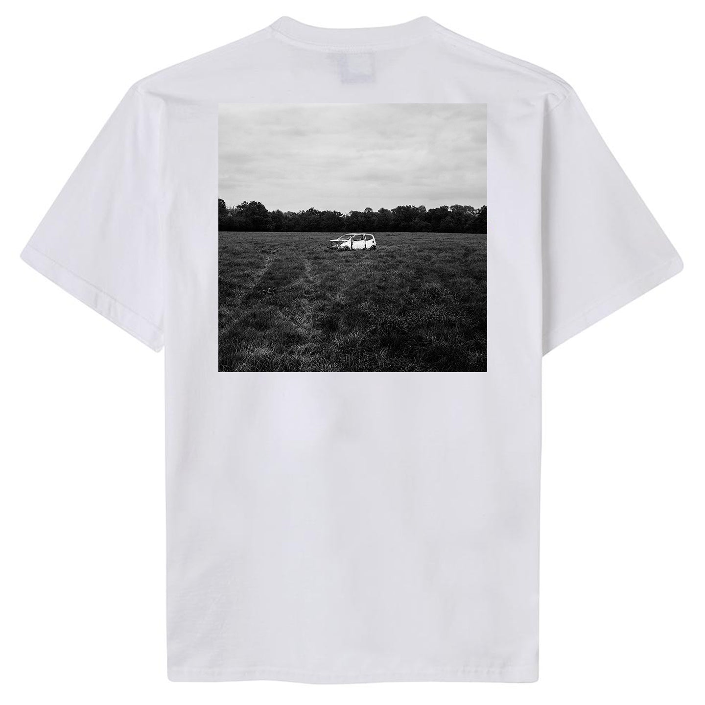 Ed Scissor + Lamplighter - JOYSVILLE Logo T-Shirt  // White