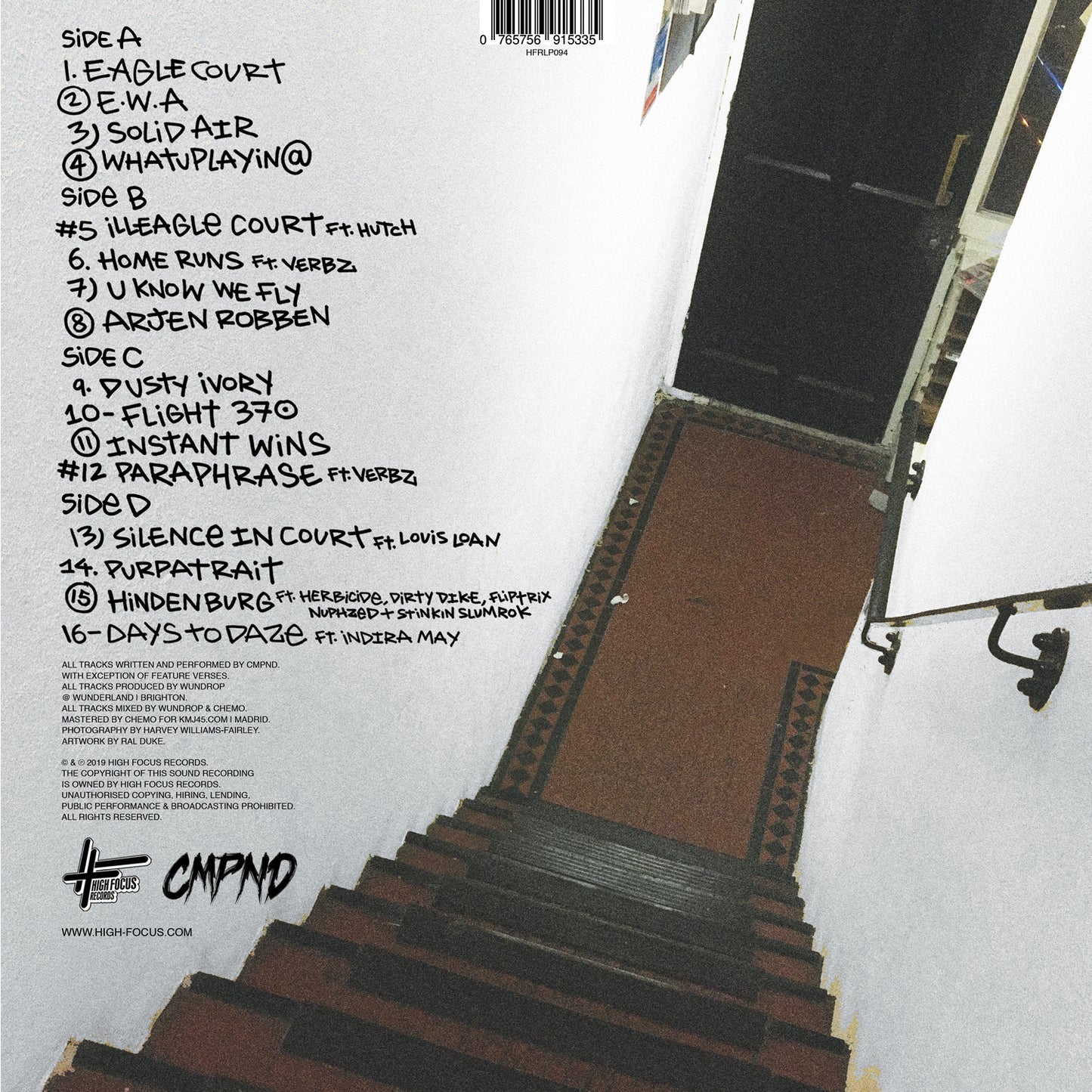 CMPND - Eagle Court (LIMITED EDITION 2 x 12" VINYL)